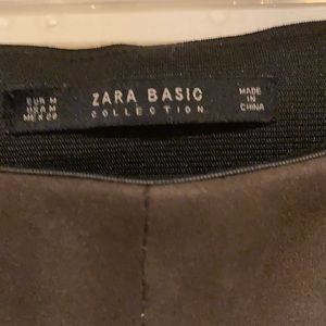 Zara basic faux suede pants.